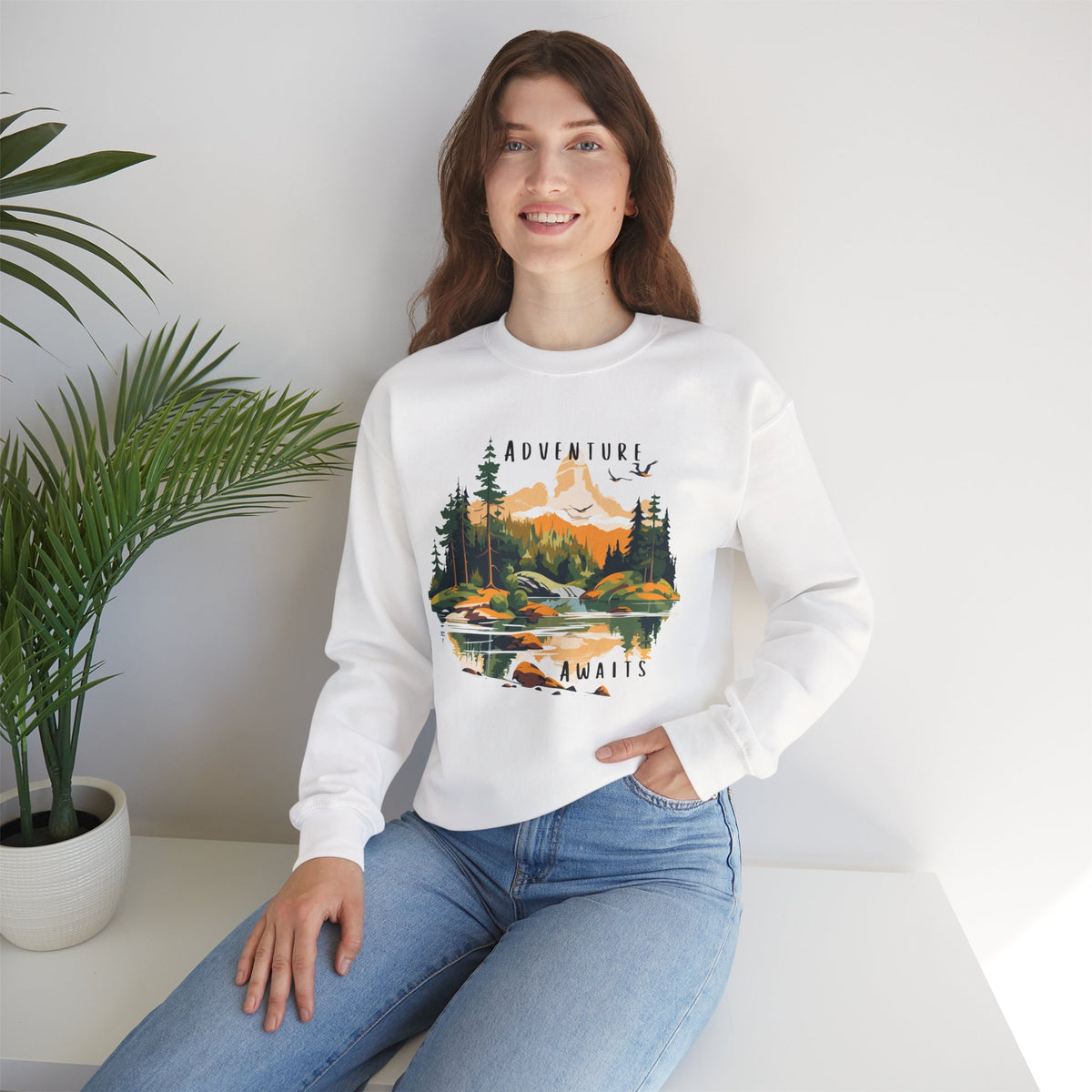 Adventure Awaits Crewneck Sweatshirt