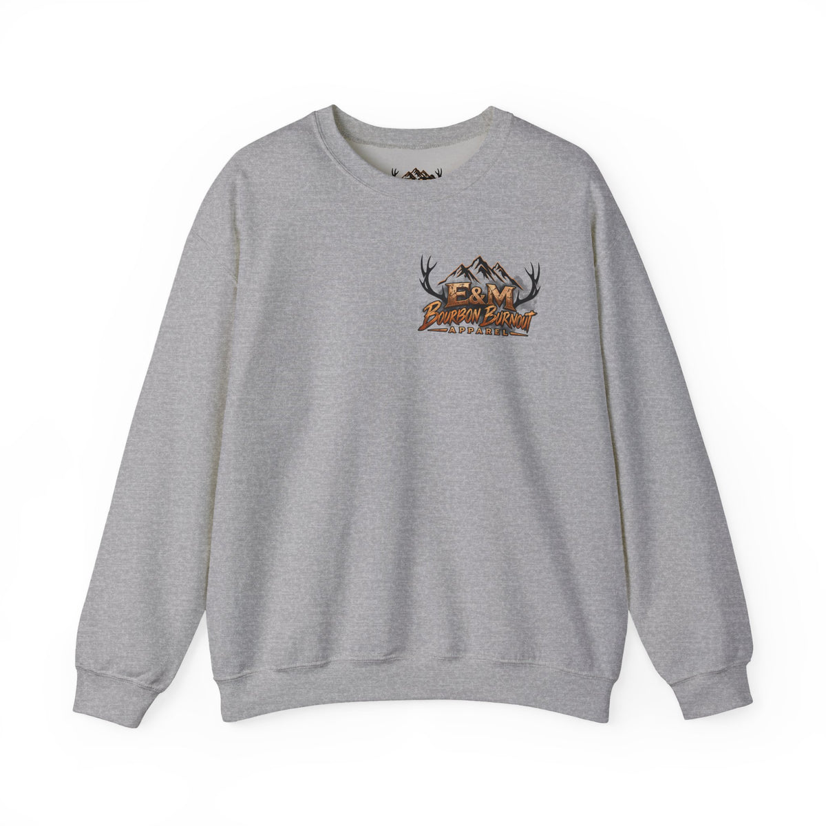 E&M Bourbon Burnout Apparel Crewneck Sweatshirt