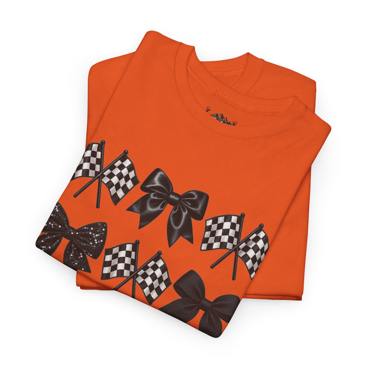 Bows & Racing Flag T-Shirt