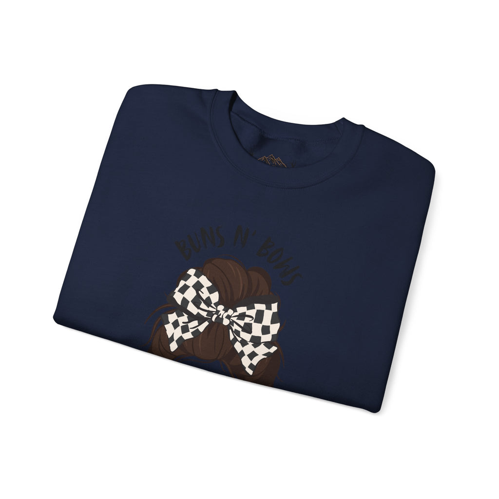 Buns N' Bows Boost & Burnouts Crewneck Sweatshirt