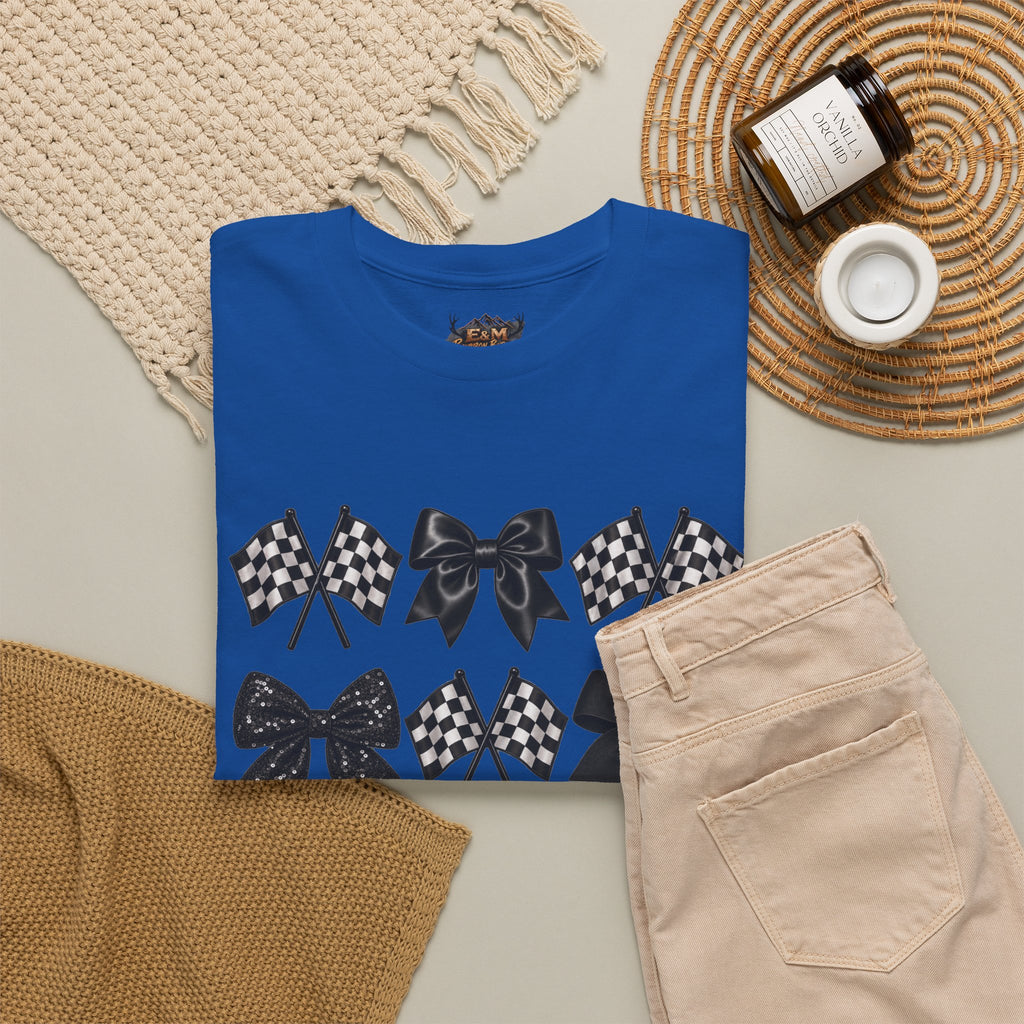 Bows & Racing Flag T-Shirt