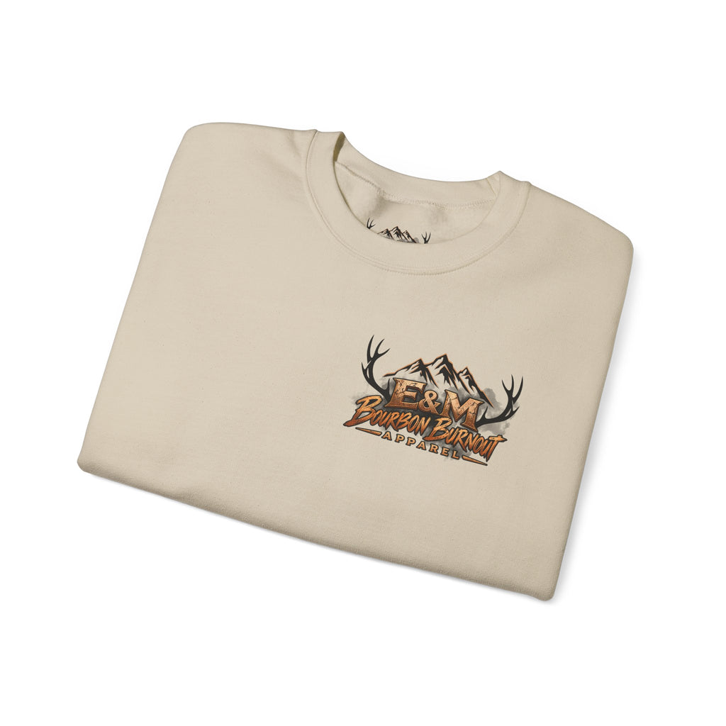 E&M Bourbon Burnout Apparel Crewneck Sweatshirt