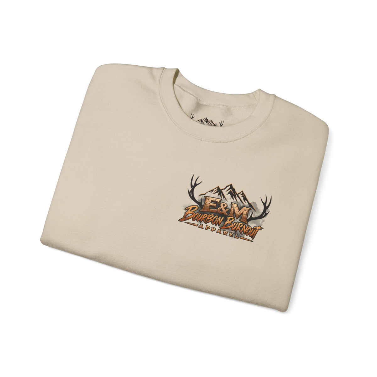 E&M Bourbon Burnout Apparel Crewneck Sweatshirt