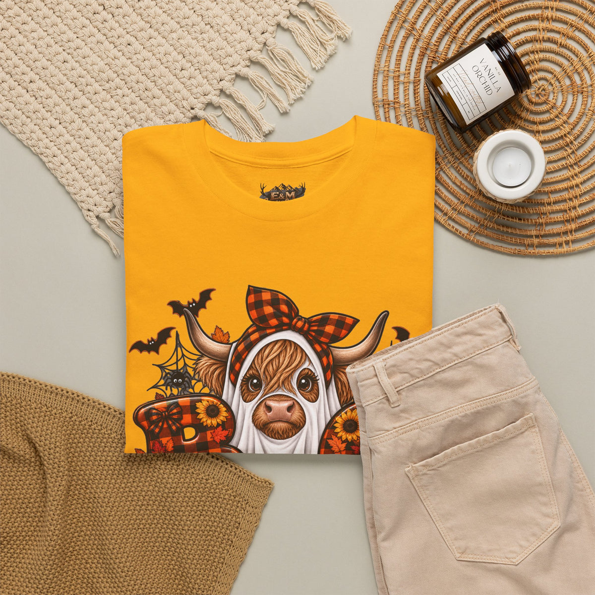 Highland Cow "BOO" T-Shirt