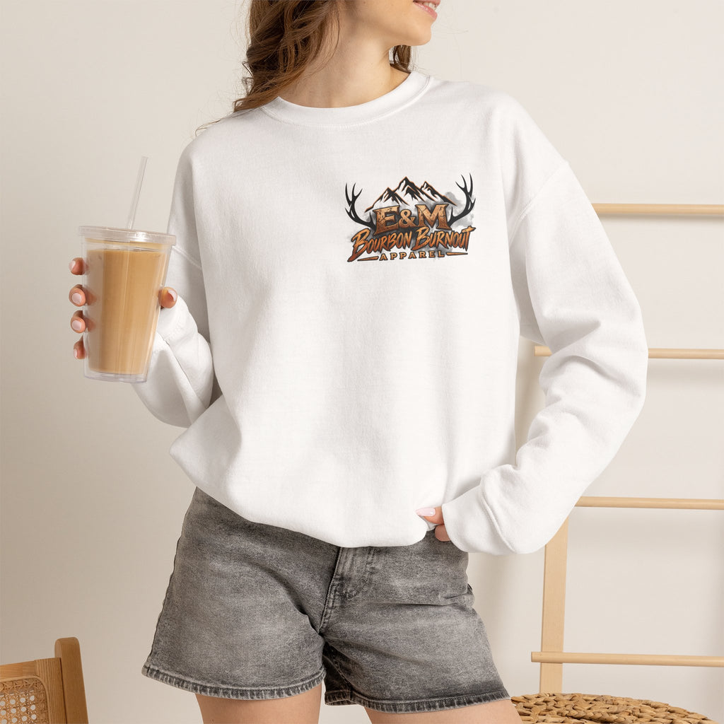 E&M Bourbon Burnout Apparel Crewneck Sweatshirt