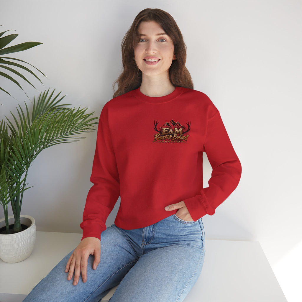 E&M Bourbon Burnout Apparel Crewneck Sweatshirt