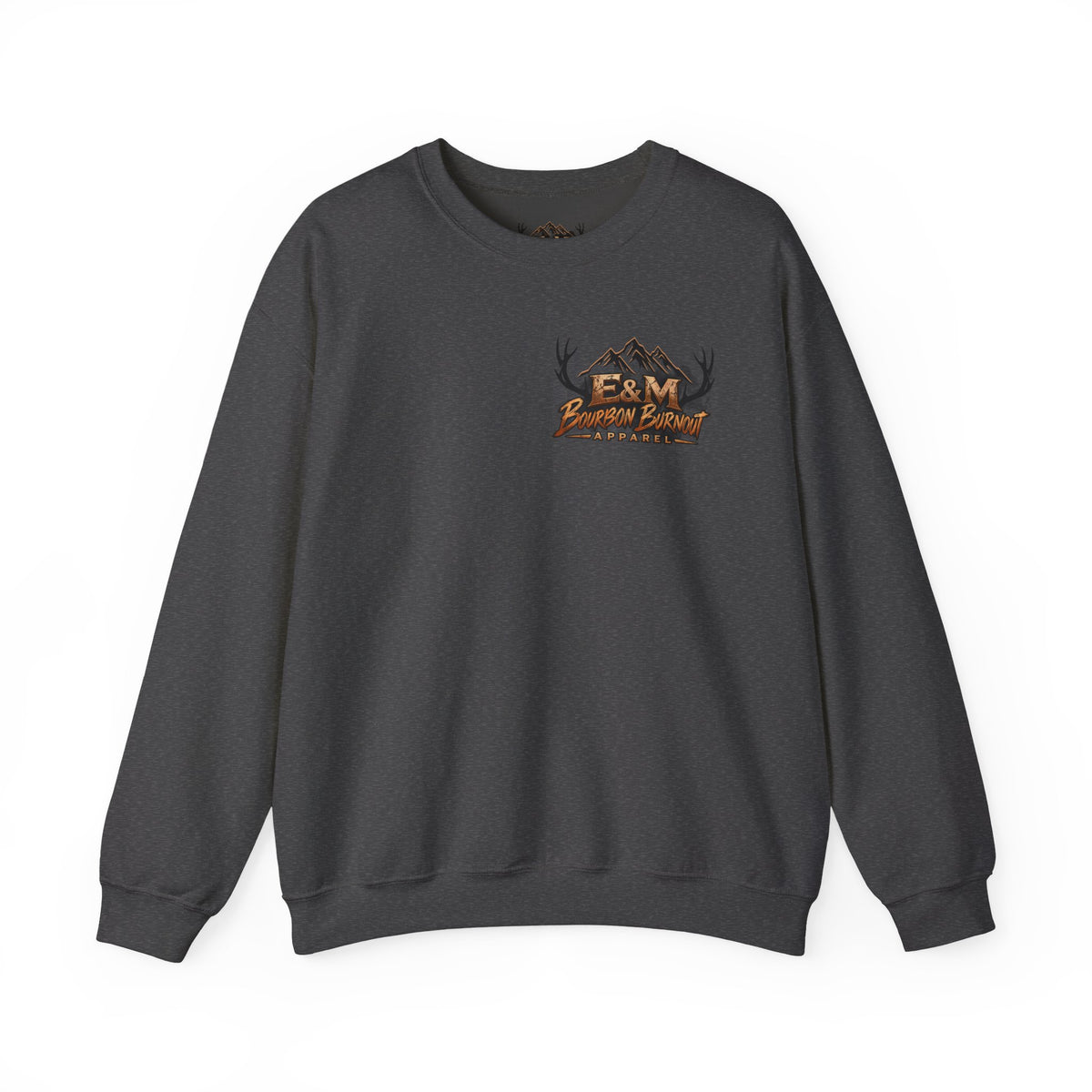 E&M Bourbon Burnout Apparel Crewneck Sweatshirt