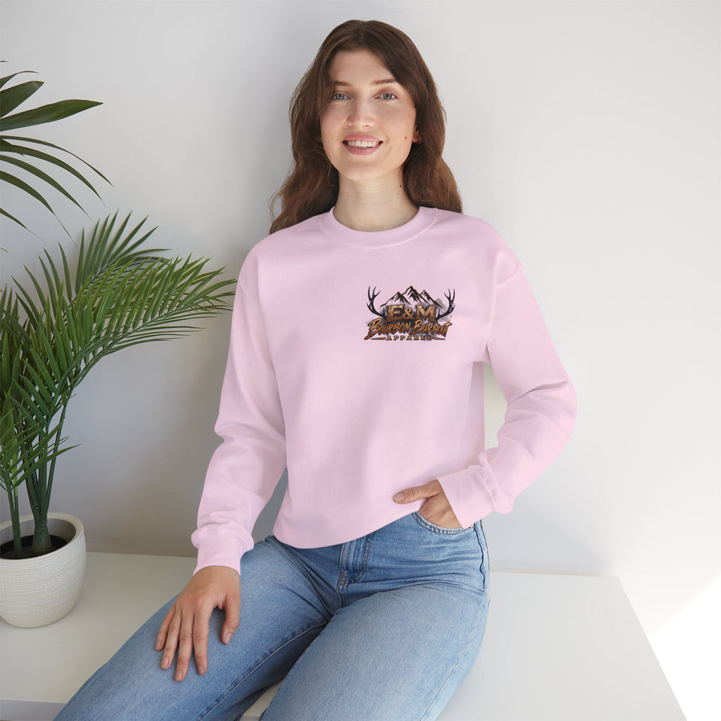 E&M Bourbon Burnout Apparel Crewneck Sweatshirt