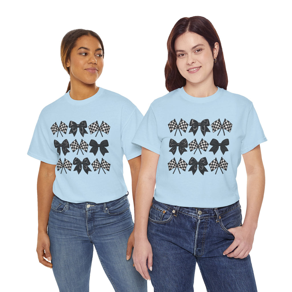 Bows & Racing Flag T-Shirt