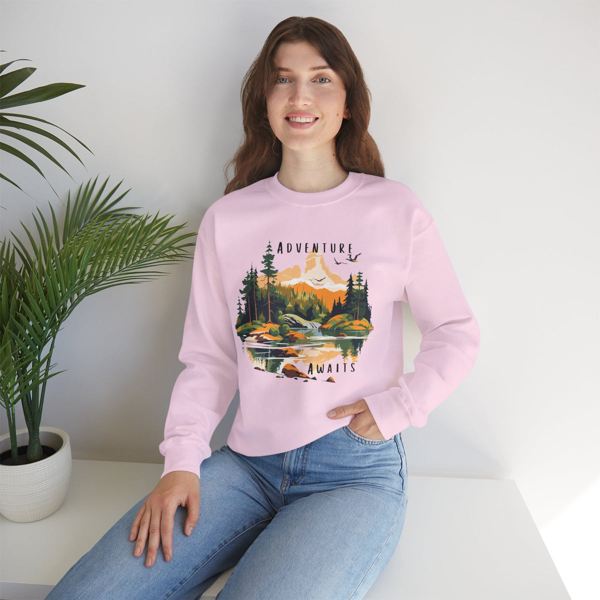 Adventure Awaits Crewneck Sweatshirt