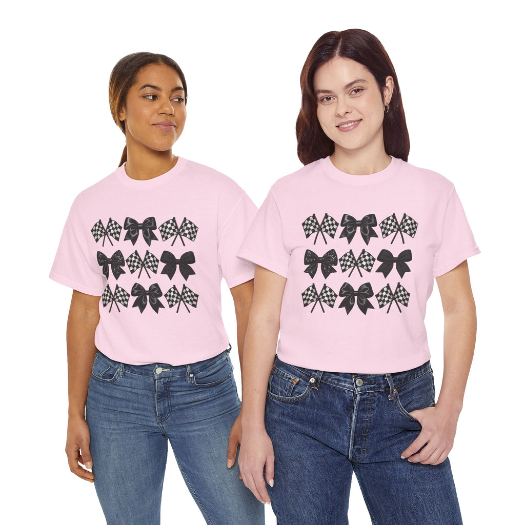 Bows & Racing Flag T-Shirt