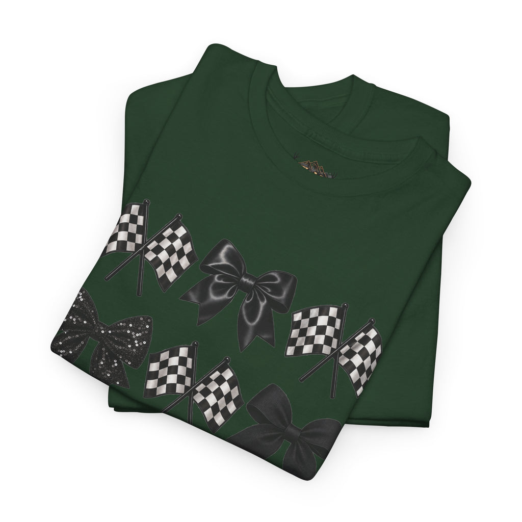 Bows & Racing Flag T-Shirt