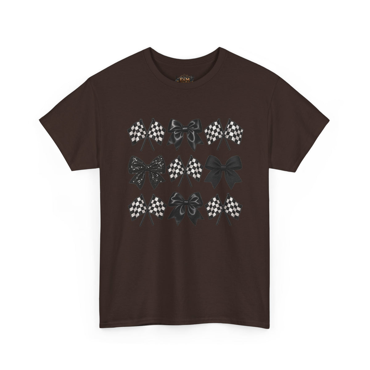 Bows & Racing Flag T-Shirt
