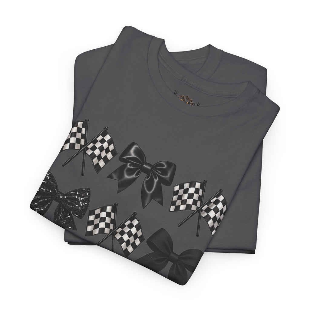 Bows & Racing Flag T-Shirt