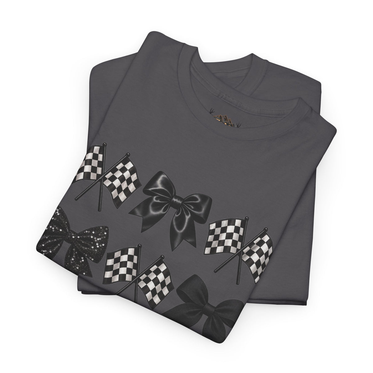 Bows & Racing Flag T-Shirt