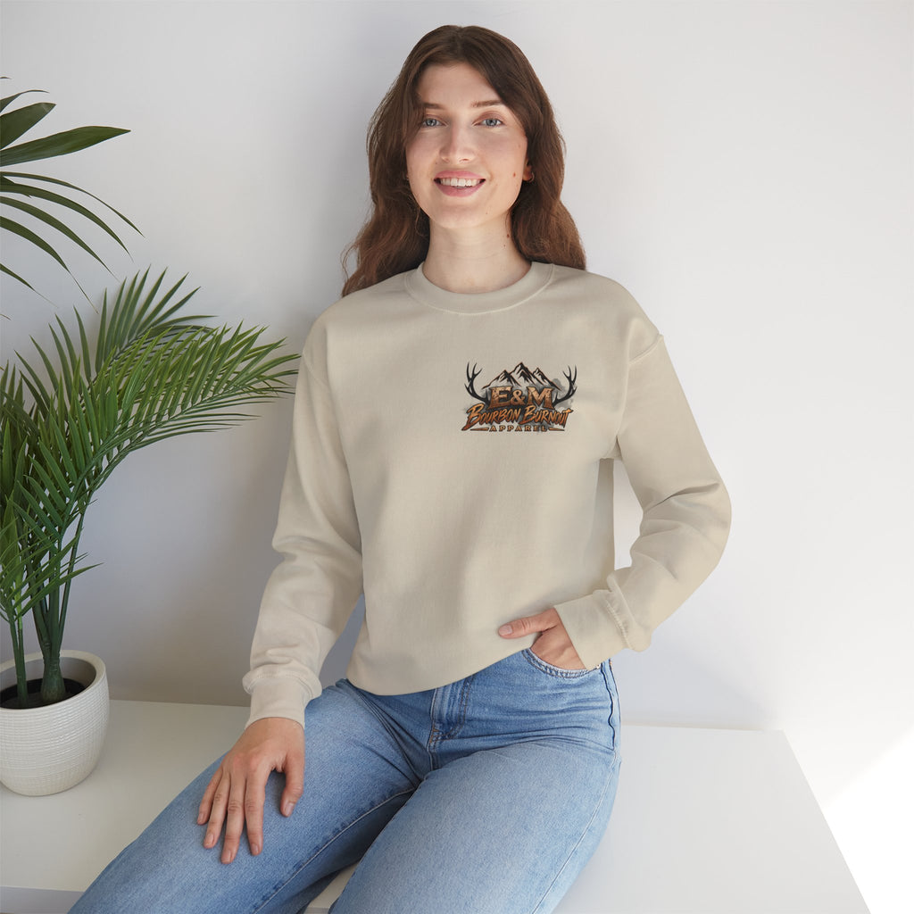 E&M Bourbon Burnout Apparel Crewneck Sweatshirt