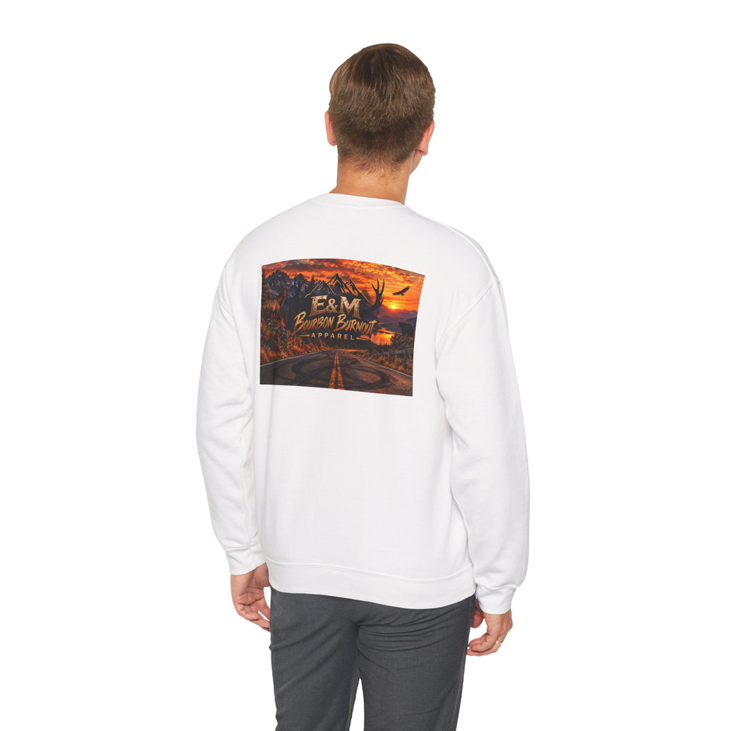 E&M Bourbon Burnout Apparel Crewneck Sweatshirt