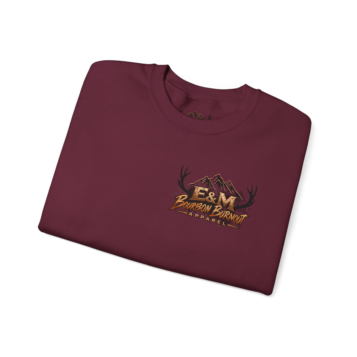 E&M Bourbon Burnout Apparel Crewneck Sweatshirt