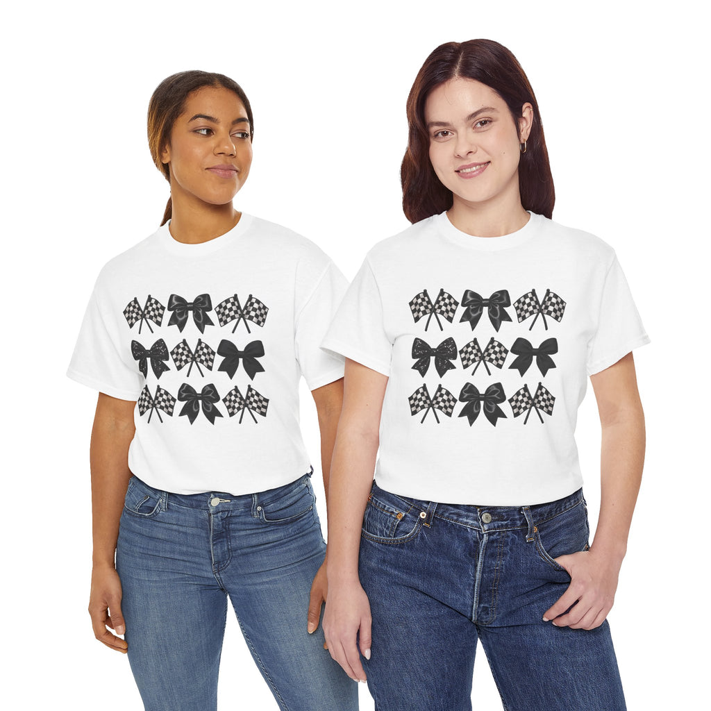 Bows & Racing Flag T-Shirt