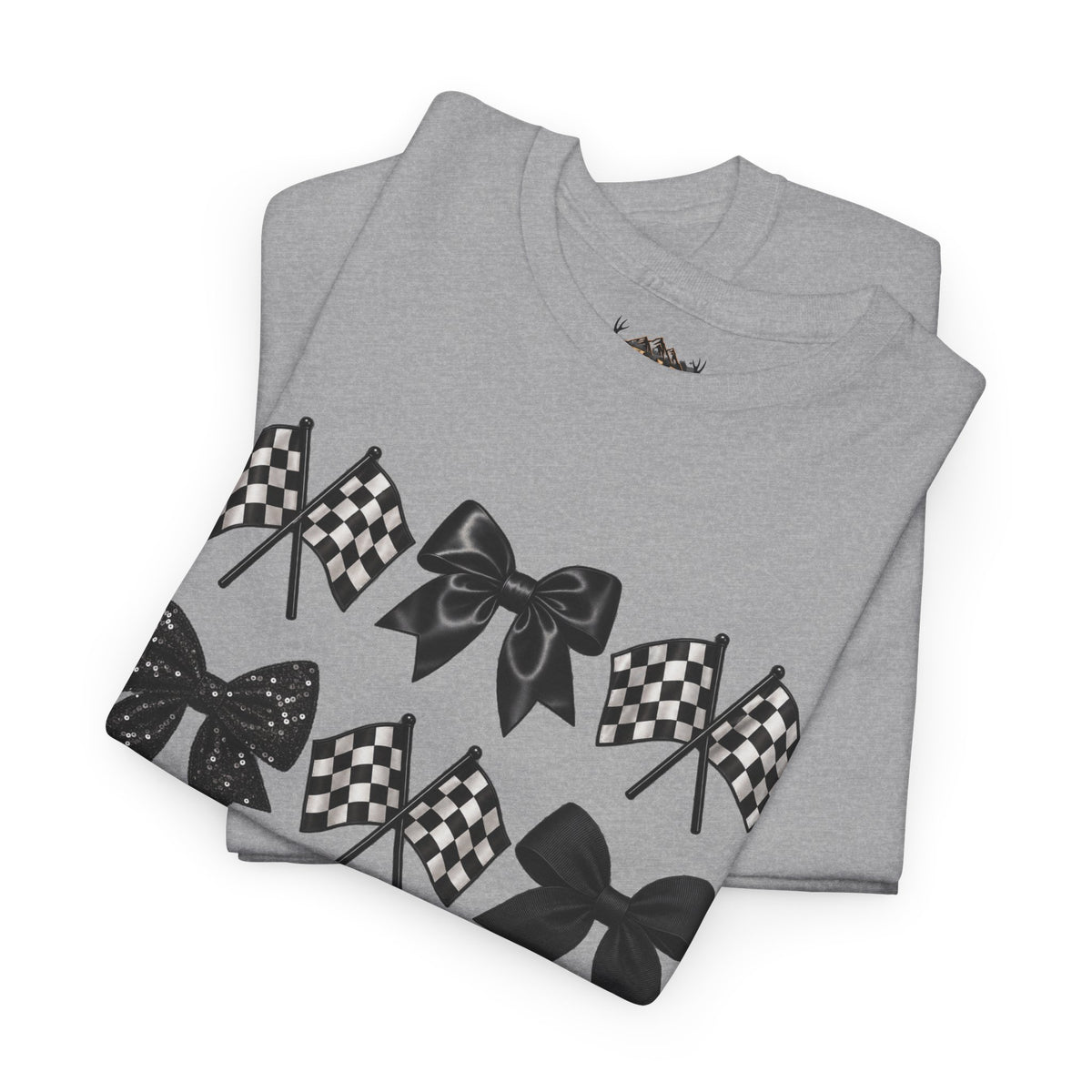 Bows & Racing Flag T-Shirt