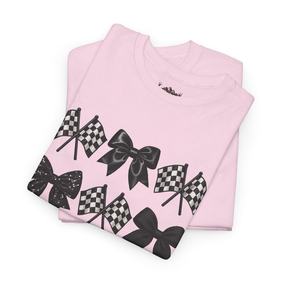 Bows & Racing Flag T-Shirt