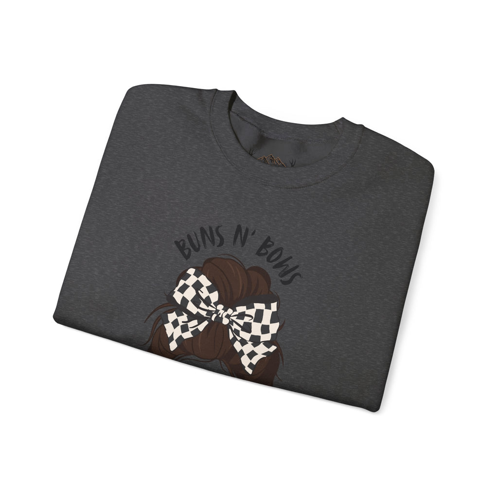 Buns N' Bows Boost & Burnouts Crewneck Sweatshirt