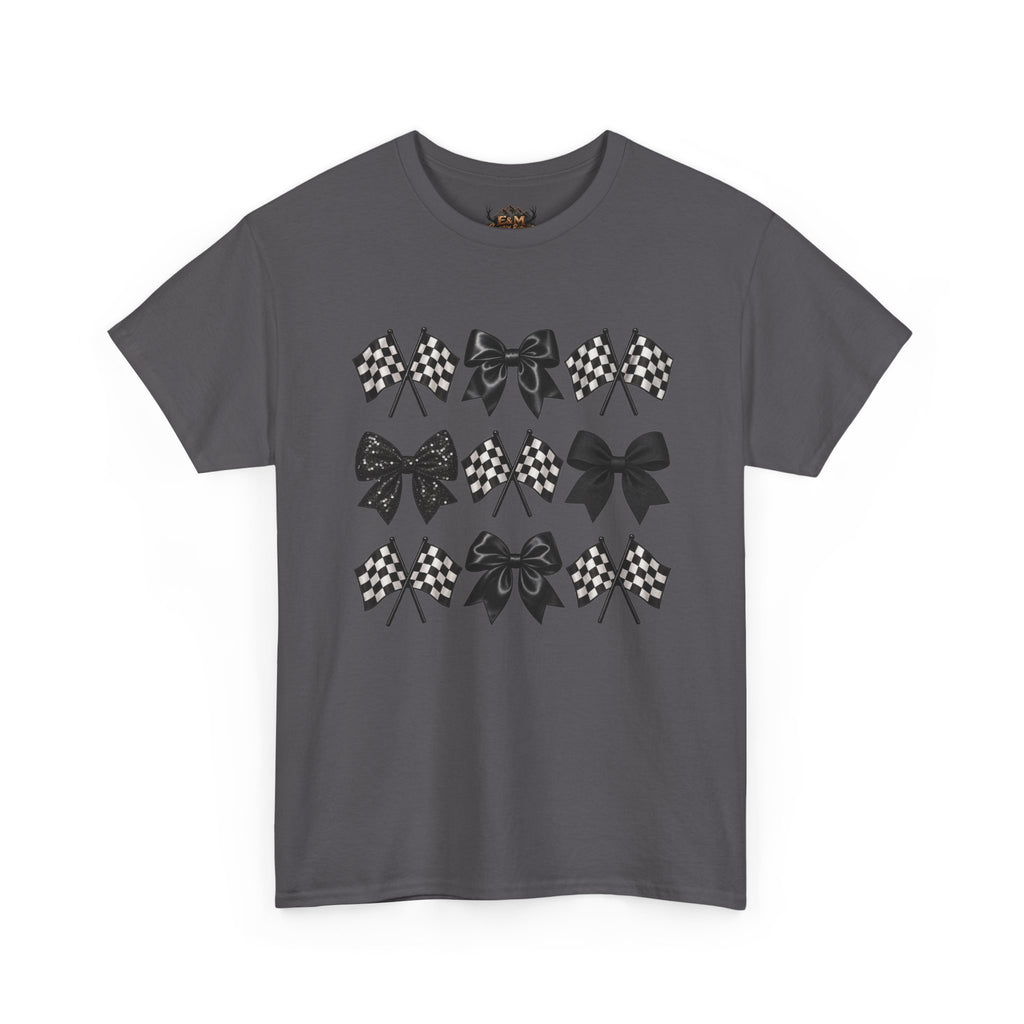 Bows & Racing Flag T-Shirt