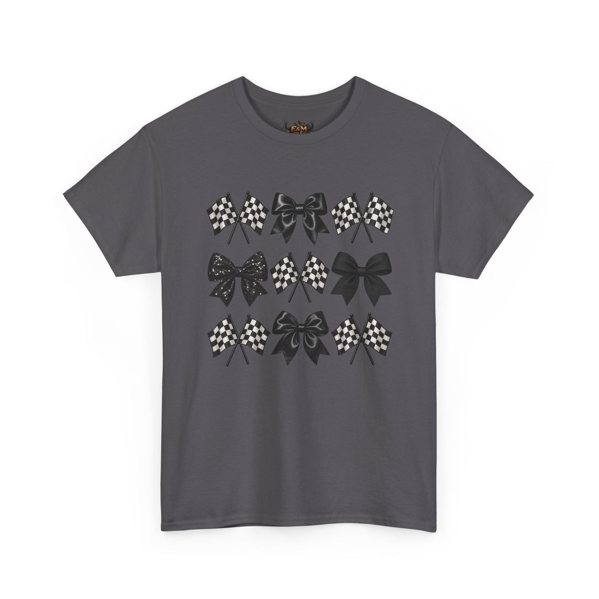 Bows & Racing Flag T-Shirt