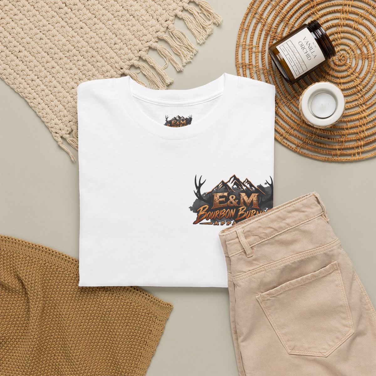 E&M Bourbon Burnout Apparel T-Shirt
