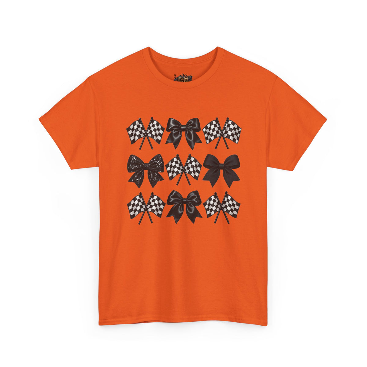 Bows & Racing Flag T-Shirt