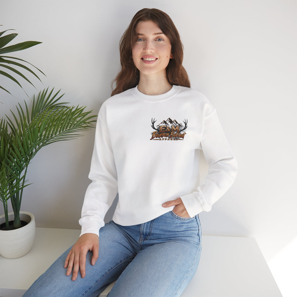 E&M Bourbon Burnout Apparel Crewneck Sweatshirt
