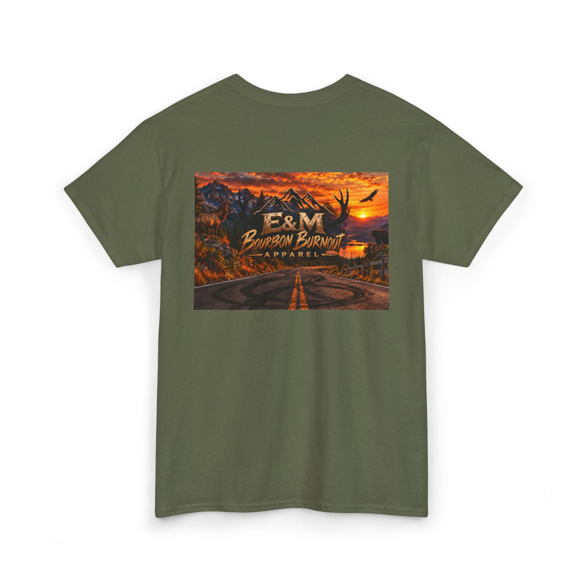 E&M Bourbon Burnout Apparel T-Shirt