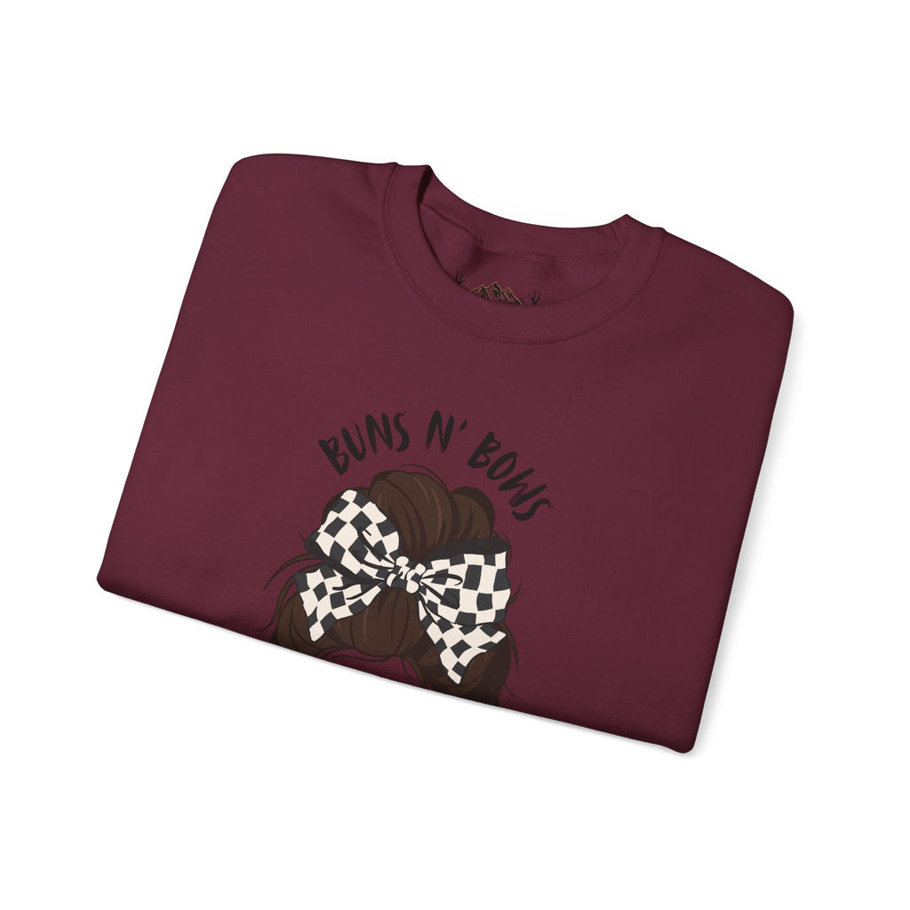 Buns N' Bows Boost & Burnouts Crewneck Sweatshirt