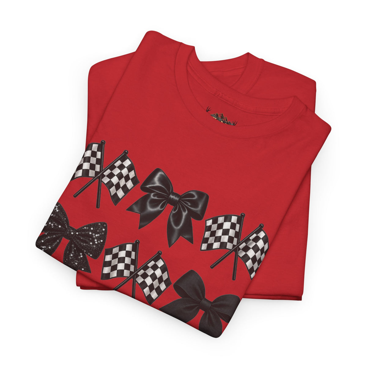 Bows & Racing Flag T-Shirt