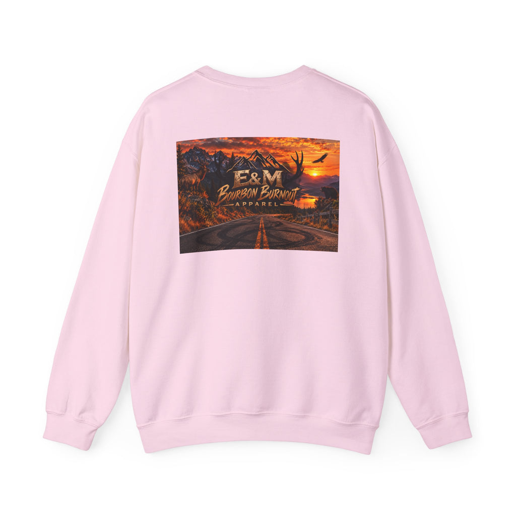 E&M Bourbon Burnout Apparel Crewneck Sweatshirt