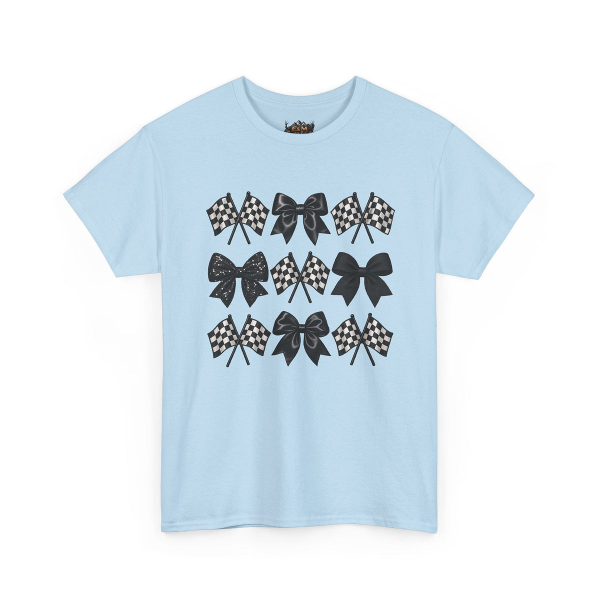 Bows & Racing Flag T-Shirt