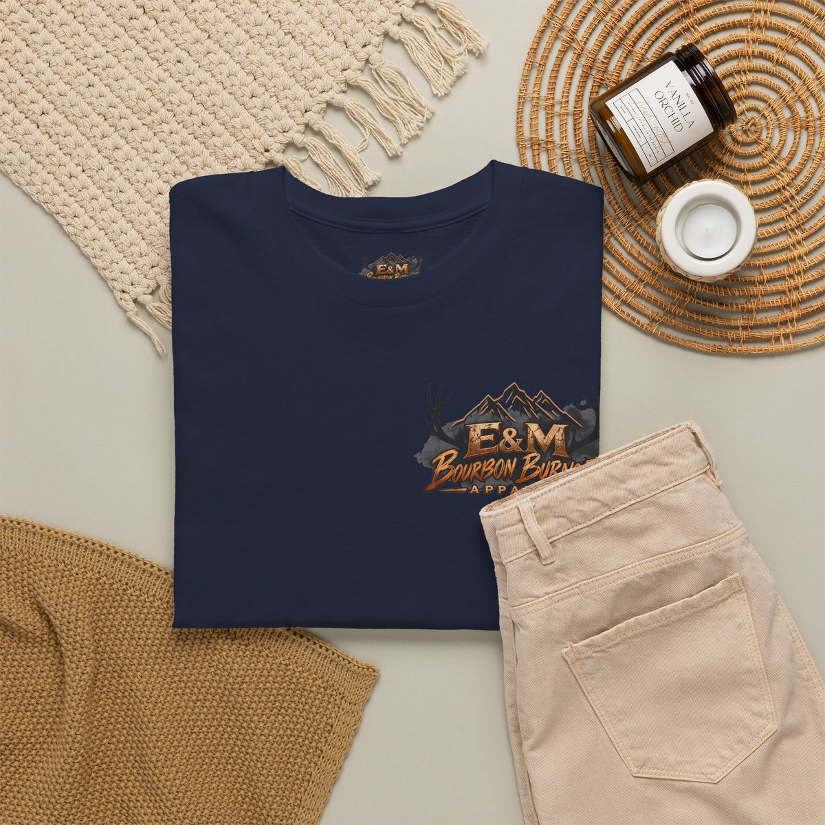 E&M Bourbon Burnout Apparel T-Shirt