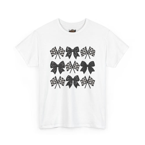 Bows & Racing Flag T-Shirt