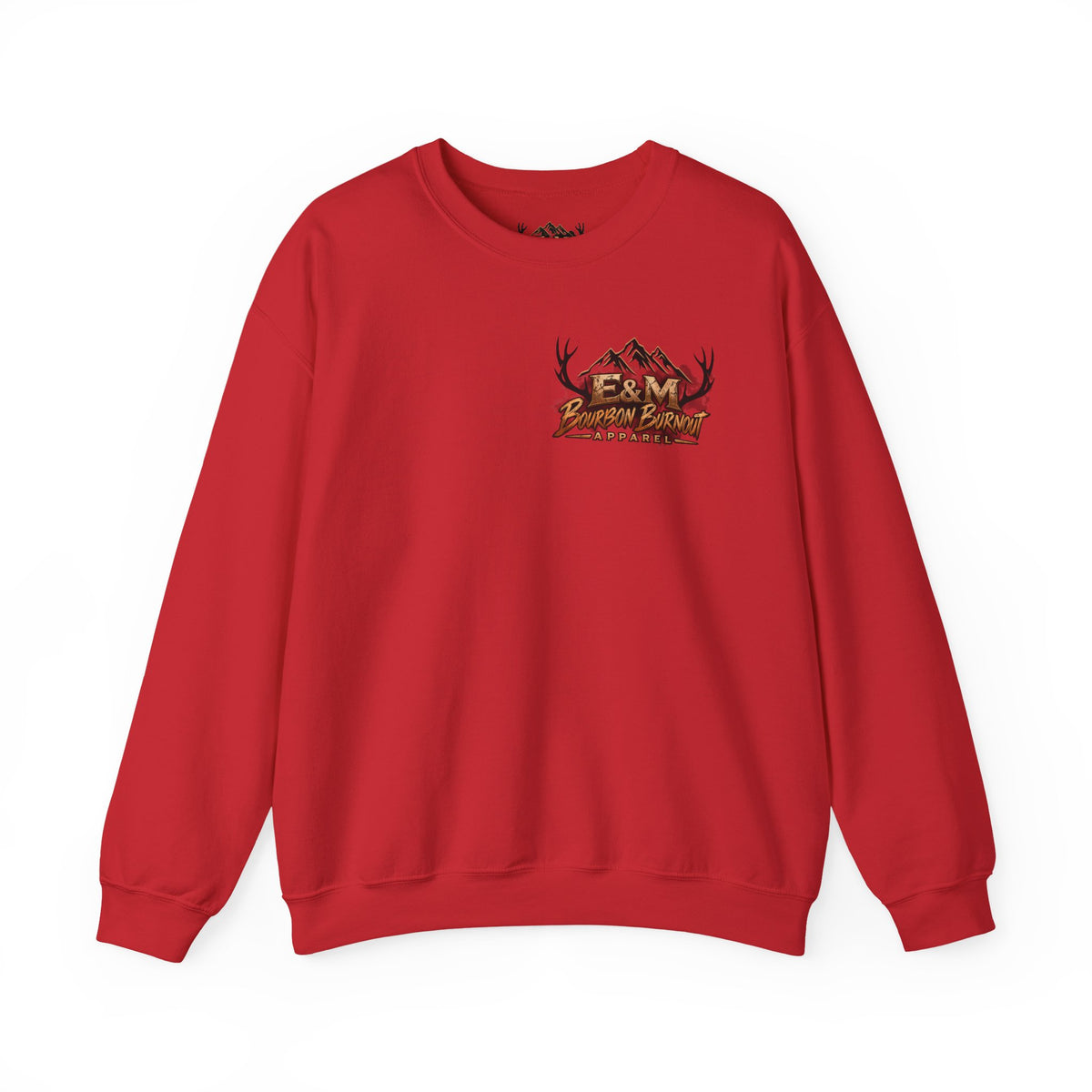 E&M Bourbon Burnout Apparel Crewneck Sweatshirt