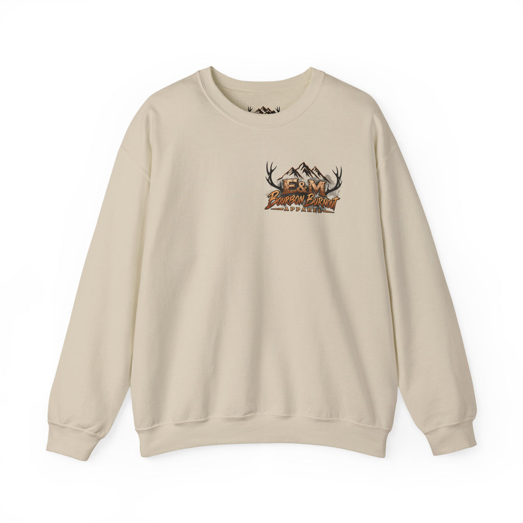 E&M Bourbon Burnout Apparel Crewneck Sweatshirt