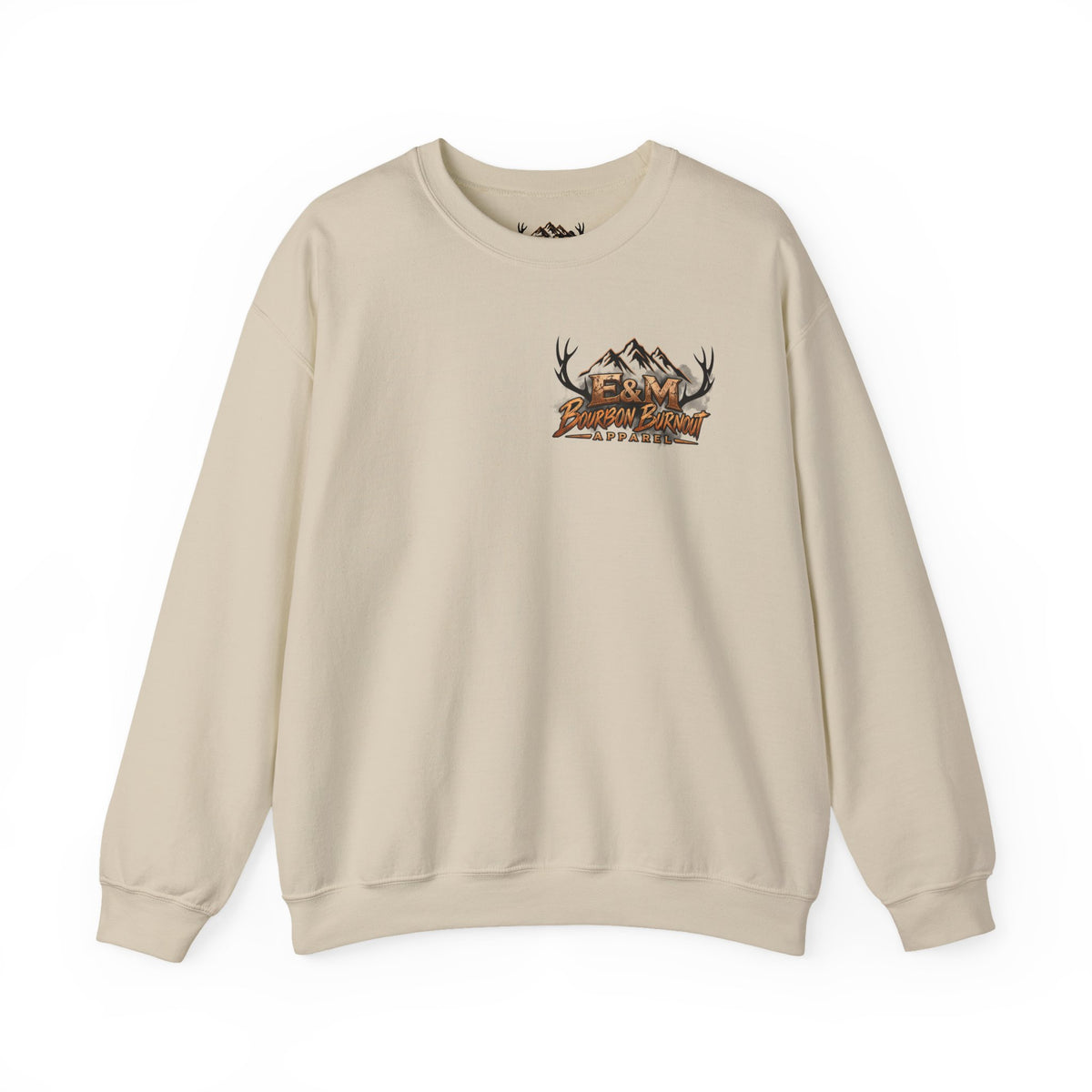 E&M Bourbon Burnout Apparel Crewneck Sweatshirt