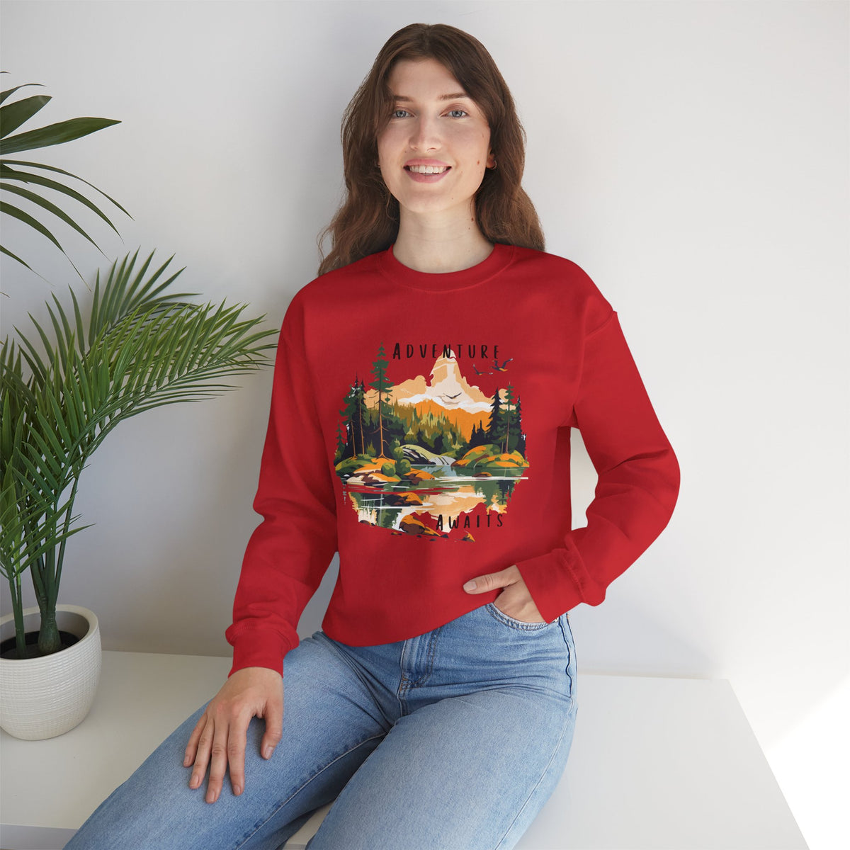 Adventure Awaits Crewneck Sweatshirt