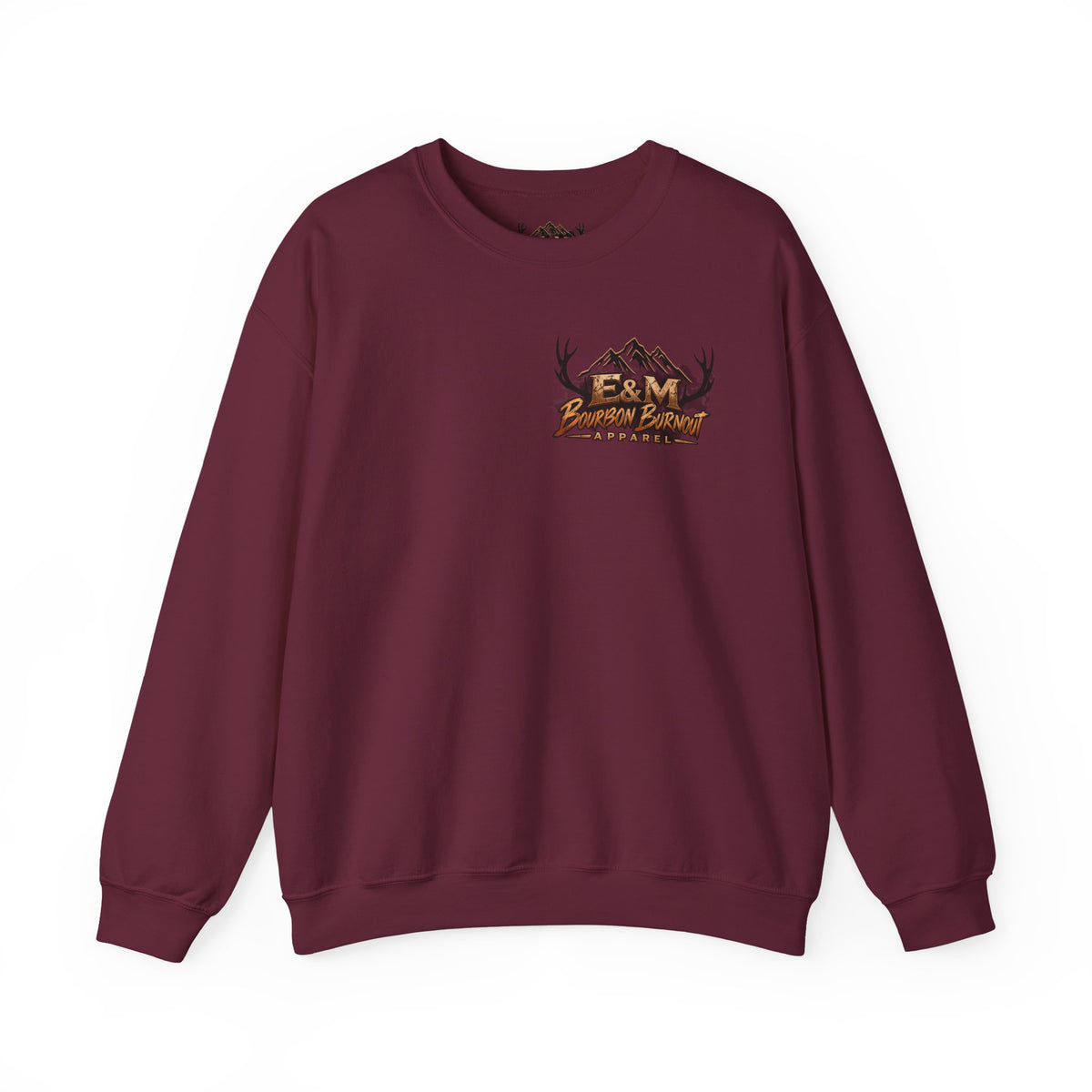 E&M Bourbon Burnout Apparel Crewneck Sweatshirt