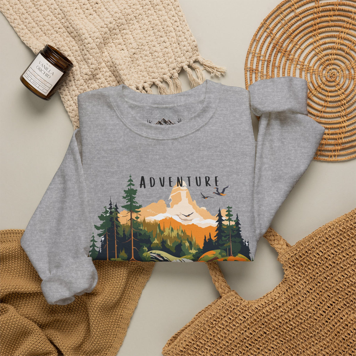 Adventure Awaits Crewneck Sweatshirt