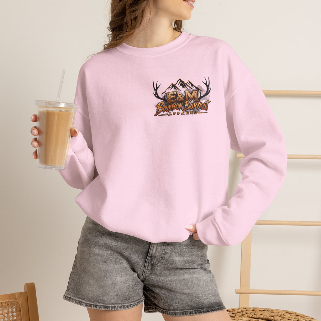E&M Bourbon Burnout Apparel Crewneck Sweatshirt