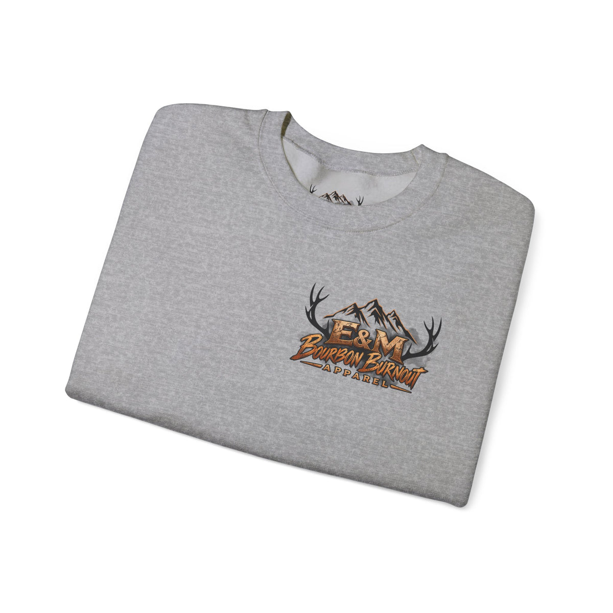 E&M Bourbon Burnout Apparel Crewneck Sweatshirt