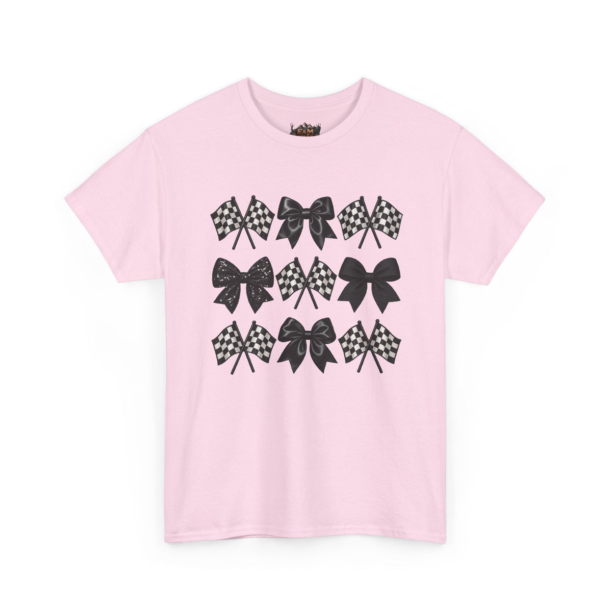 Bows & Racing Flag T-Shirt