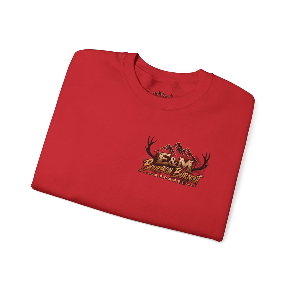 E&M Bourbon Burnout Apparel Crewneck Sweatshirt