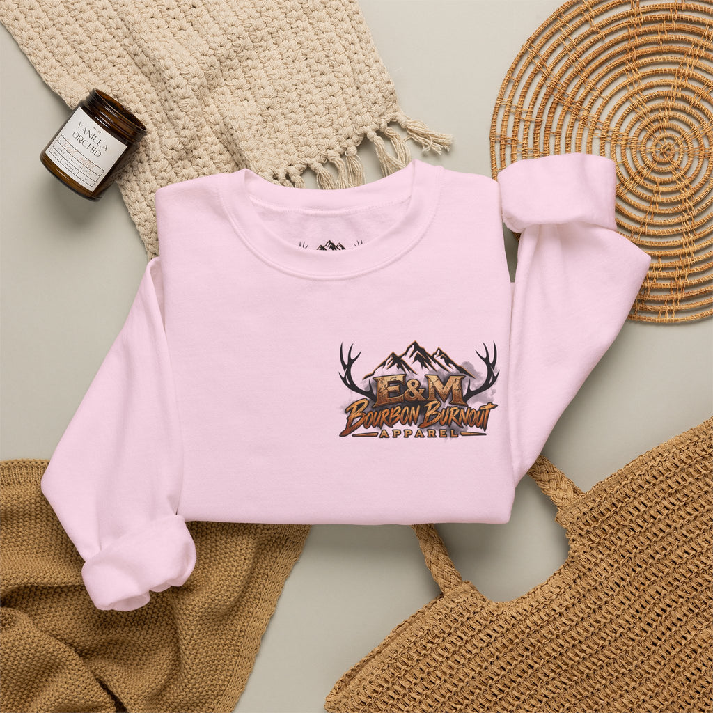 E&M Bourbon Burnout Apparel Crewneck Sweatshirt