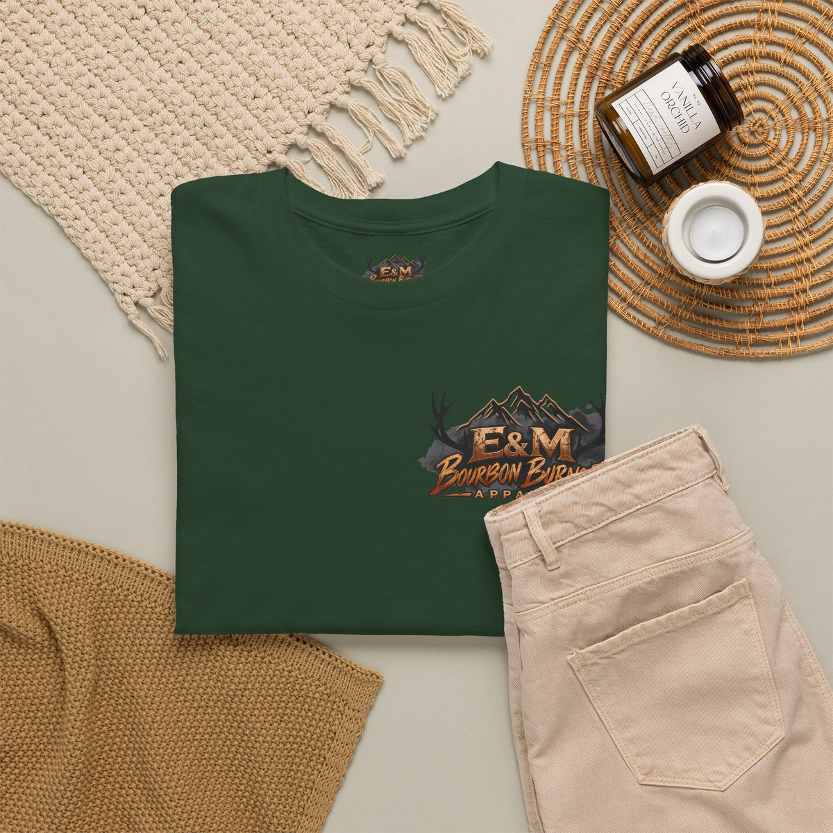 E&M Bourbon Burnout Apparel T-Shirt